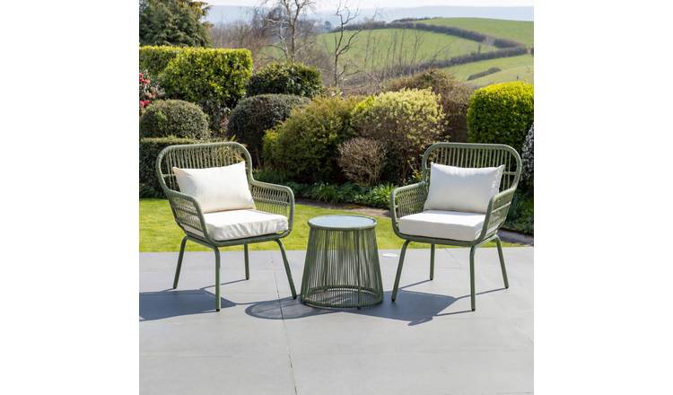 Artemis Home Carbini 3 Piece Garden Patio Bistro Set - Green