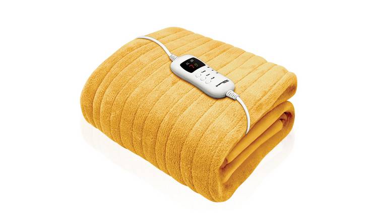 Dreamcatcher Microfleece Heated Throw Electric Blanket  - Gold