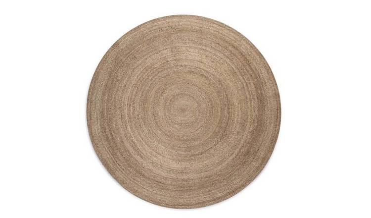 Hanse Home Brown Rangpur Jute Flatweave Braided Round Rug - 140cm