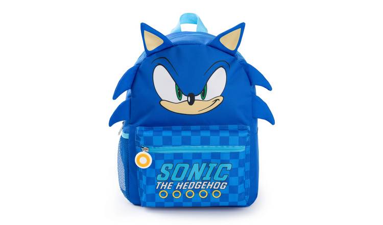 Sonic the Hedgehog 3D novelty head Kids Unisex Backpack - Blue