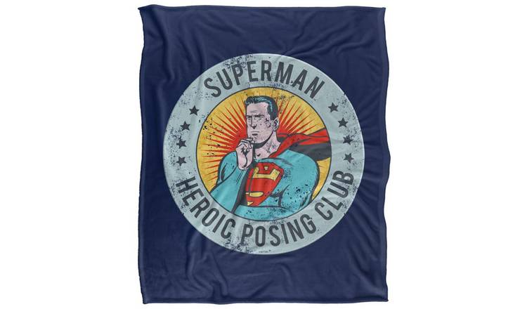 Superman Heroic Posing Club Blanket - 152cm x 127cm