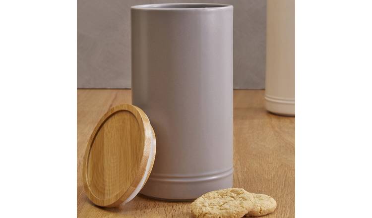 Orsina Fenwick Large Stoneware Canister – Grey