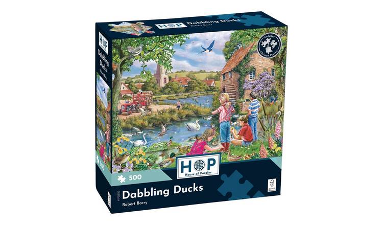 The House of Puzzles Dabbling Ducks 500 Piece Jigsaw Puzzle