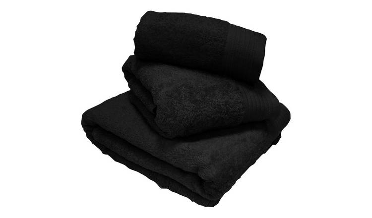 Rapport Home Chatsworth Bath Sheet 100 x 140cm - Black