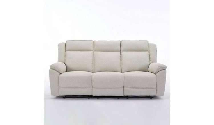 Furniture Online Skye Electric Recliner 3 Seater Linen Sofa – Beige