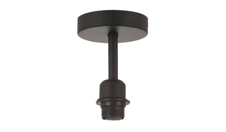 Happy Homewares Matt Black for Industrial Bulbs Ceiling Light - 12cm