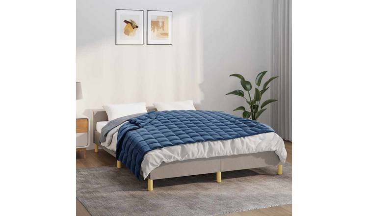 Walplus 6 kg Polyester Weighted Blanket - Blue - 138 x 200 cm