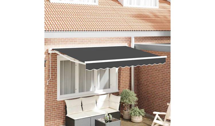 Walplus Polyester Awning Frame - Anthracite - 300 x 200 cm