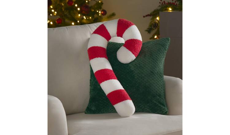 OHS Candycane Cushion - Red/White - 52 x 10 x 9cm