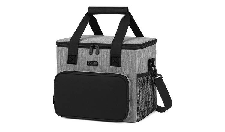 Keplin 27L Insulated Oxford Fabric Cooler Bag - Grey & Black