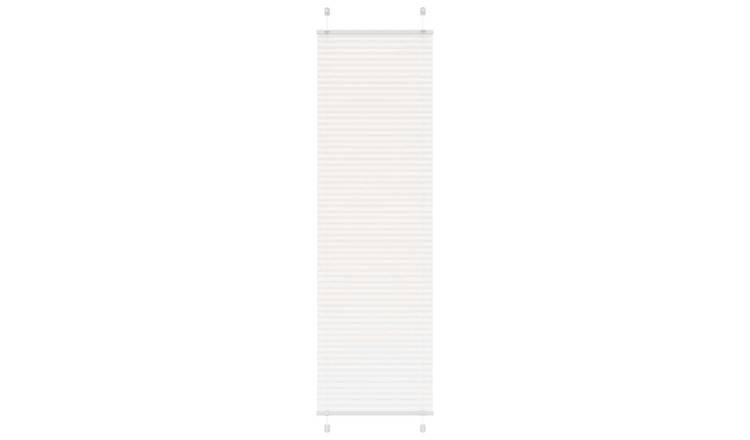 Walplus Polyester Pleated Blind - White - 60 x 200 cm