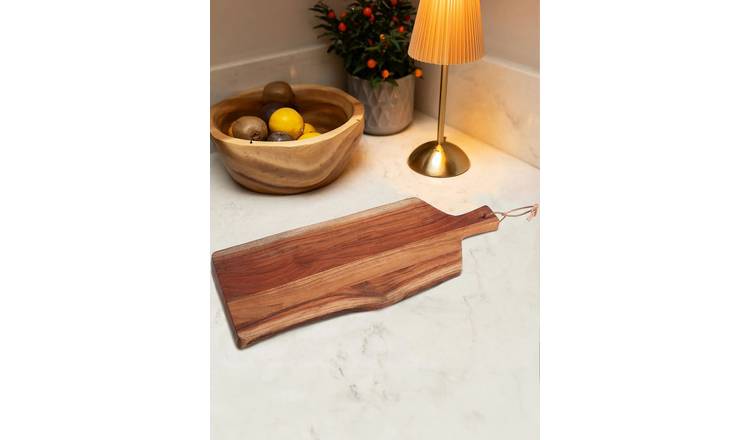 Orsina Socorro Acacia Large Irregular Paddle Chopping and Serving Board