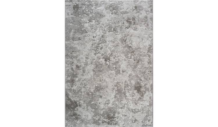 Mega Flooring Grey Modern Abstract Rug - 80 x 150cm