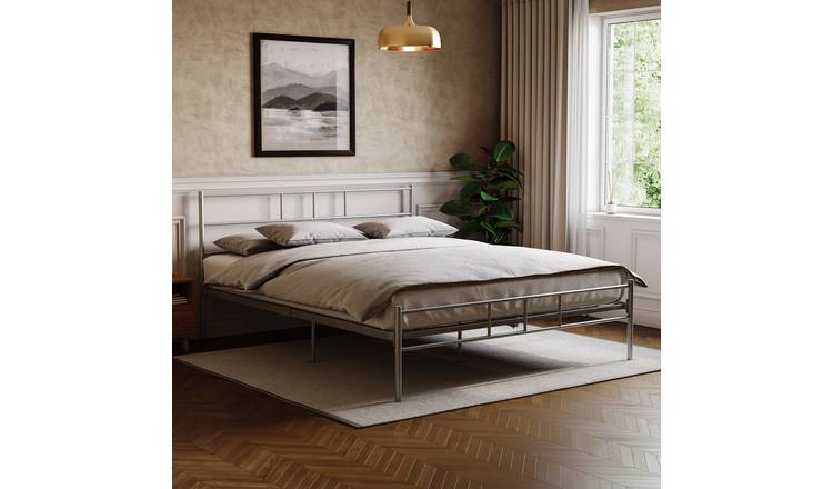 Vida Designs Dorset Bed 5ft King Size - Silver