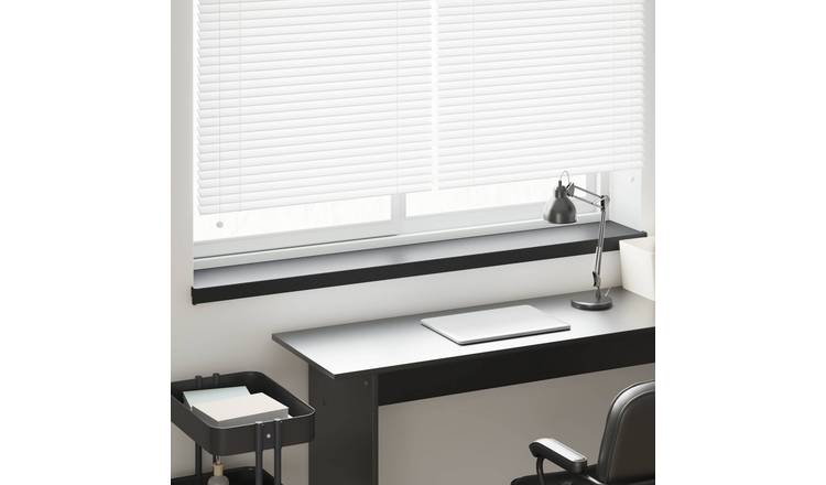 Walplus PVC Wood Grain Effect Window Sill - Black - 140 x 25 x 4.5 cm
