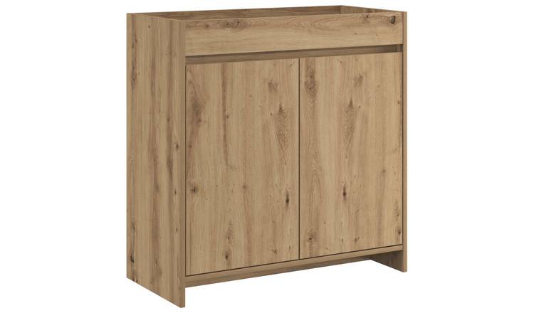 Walplus Engineered Wood Under Sink Cabinet - Artisan Oak - 78.5 x 37.5 x 81 cm