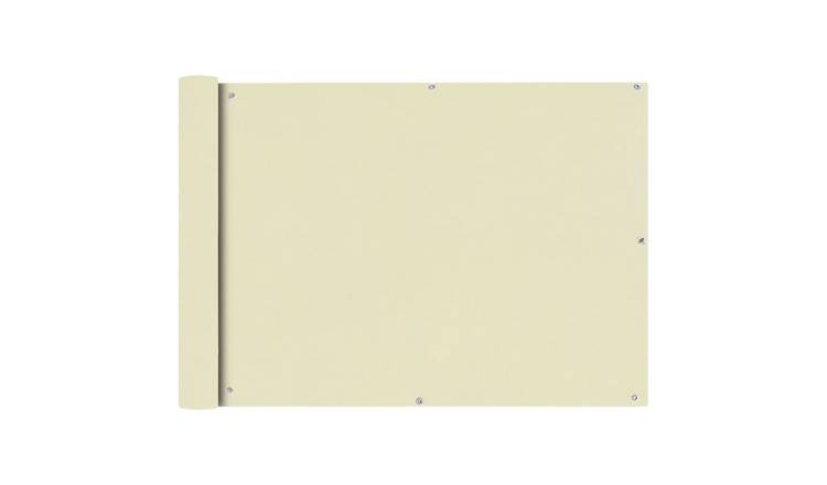 Walplus Polyester Oxford Balcony Screen - Cream - 75 x 600 cm