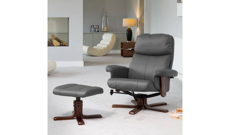Artemis Home Woodacre Swivel Recliner - Grey