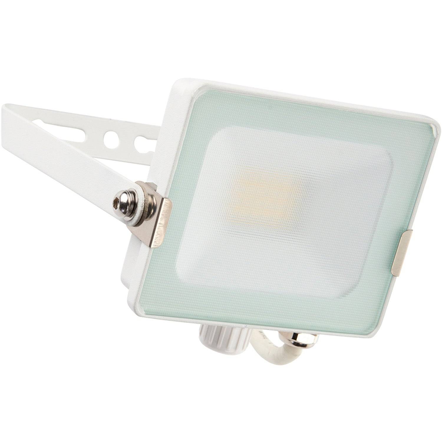 Loops Direct Pack of 4 20W Die Cast Aluminium LED Floodlight - Matt White - Image 2