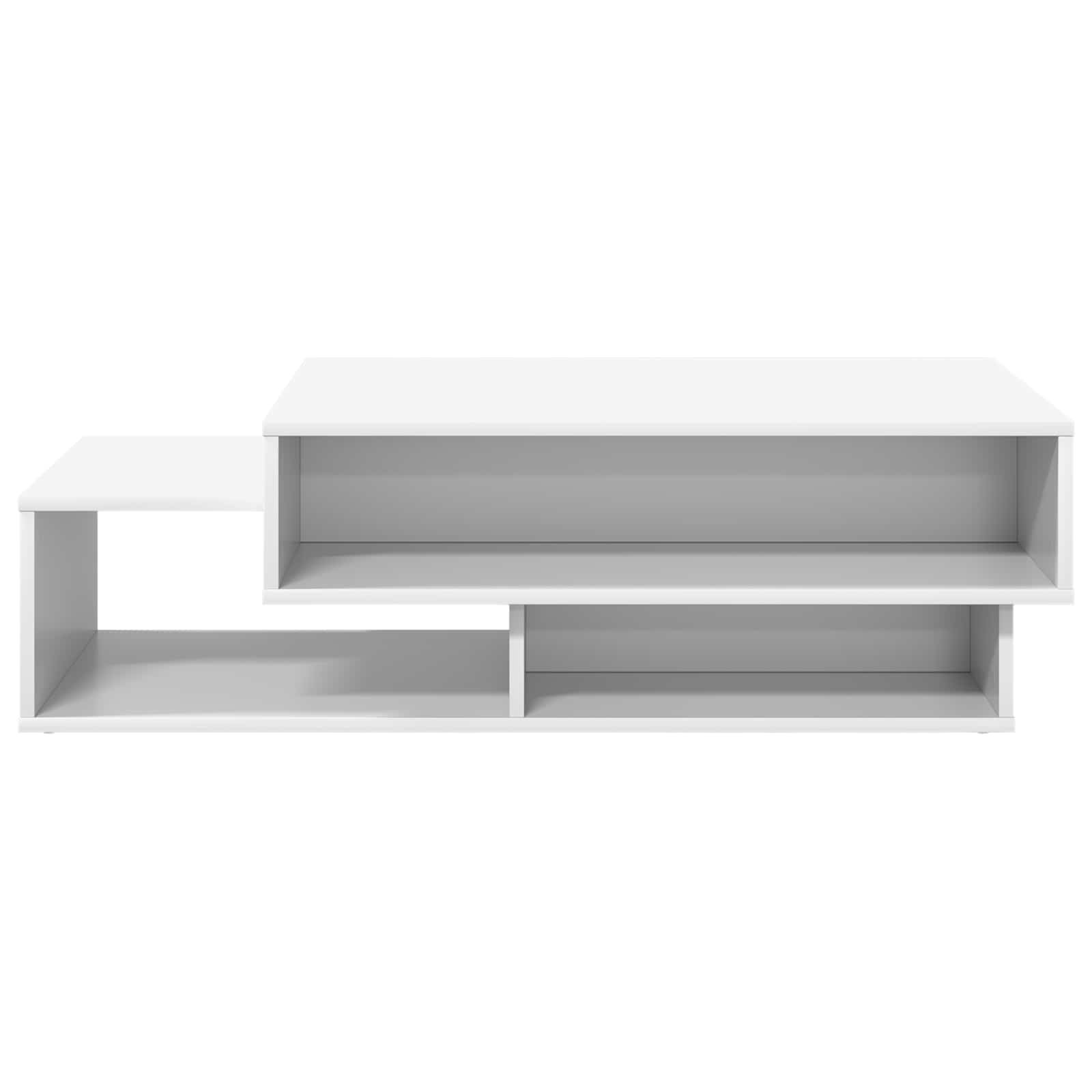 Walplus Engineered Wood Coffee Table - White - 105 x 50 x 32.5 cm - Image 4