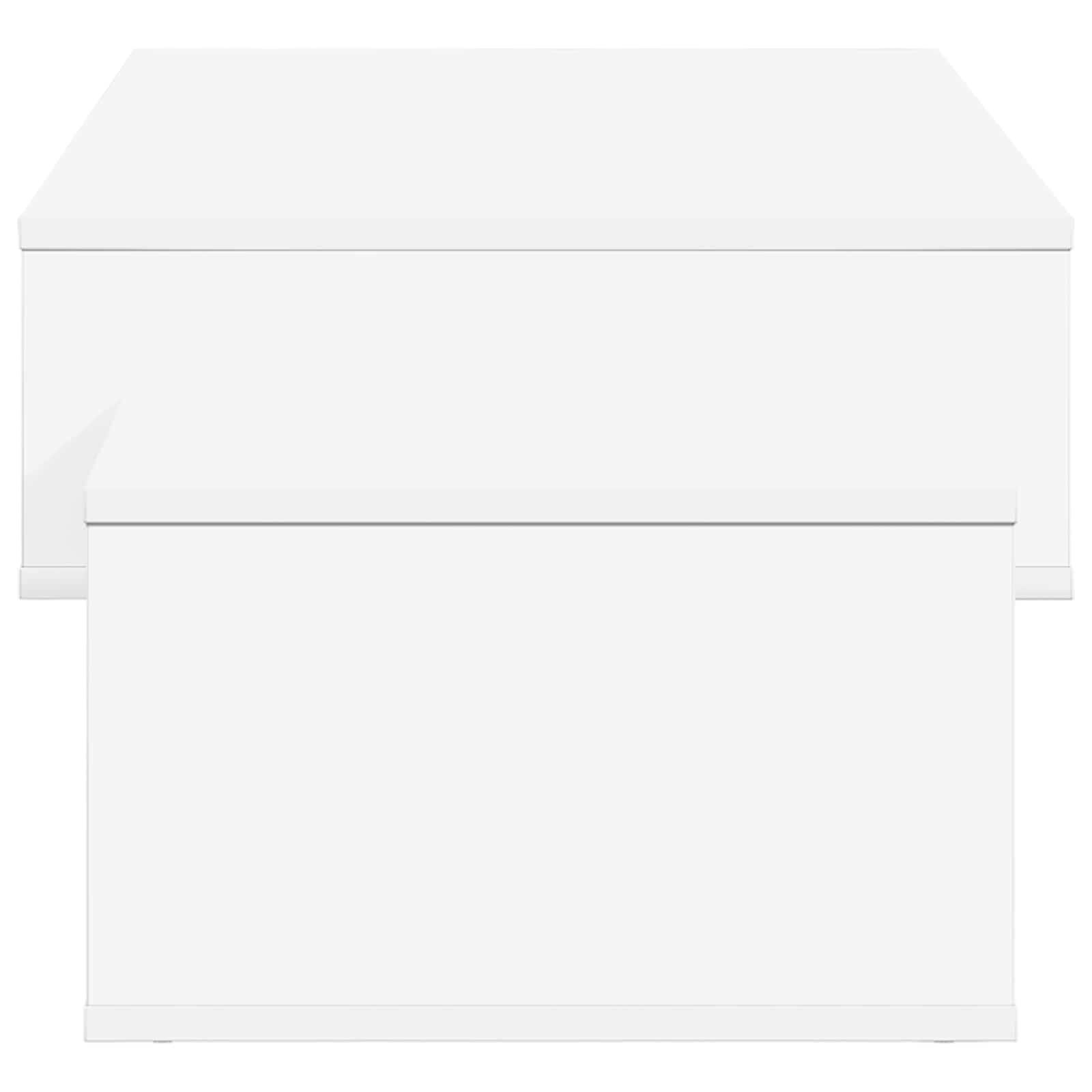 Walplus Engineered Wood Coffee Table - White - 105 x 50 x 32.5 cm - Image 5
