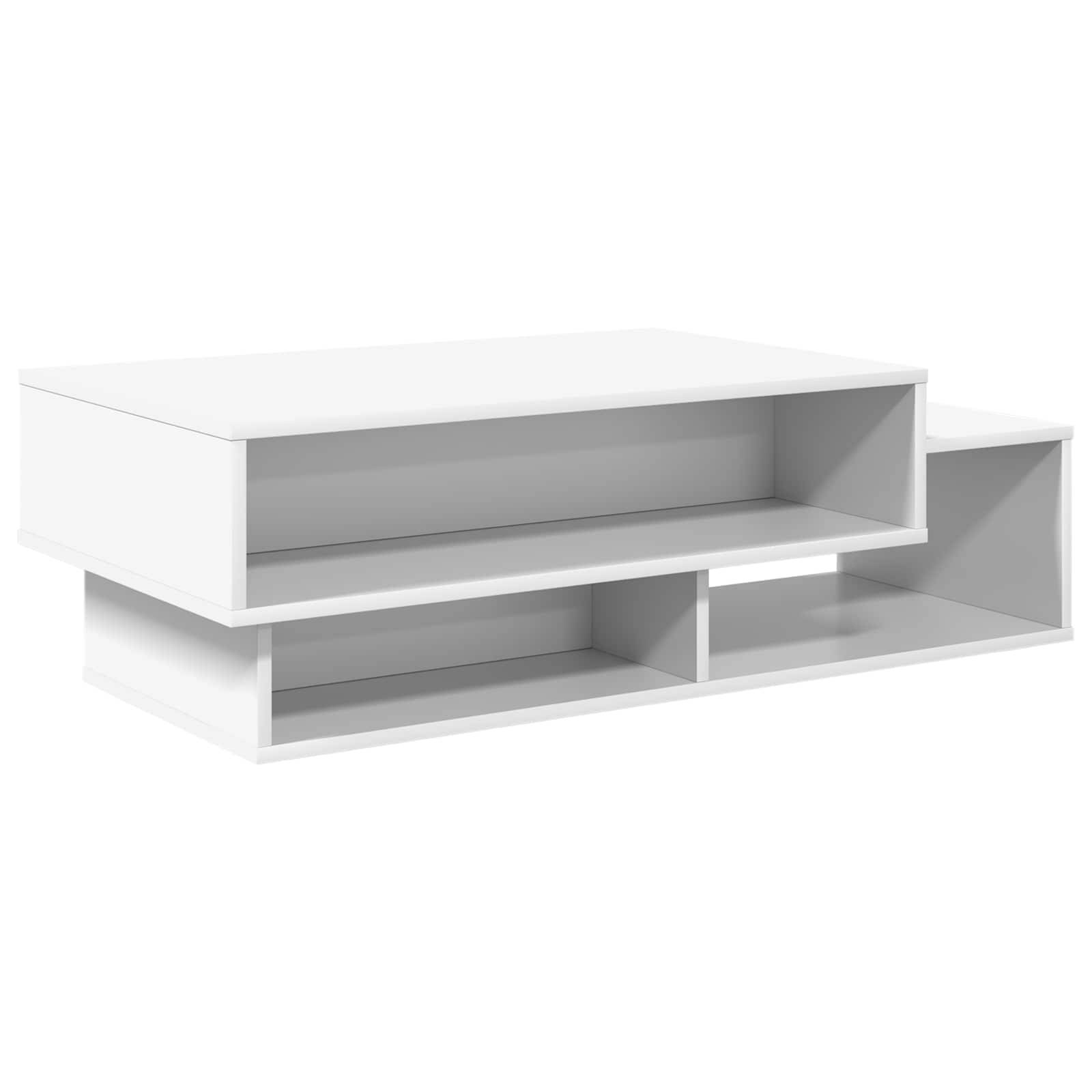 Walplus Engineered Wood Coffee Table - White - 105 x 50 x 32.5 cm - Image 6