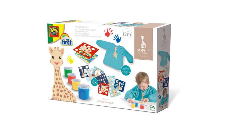SES Creative Sophie la Girafe Finger Paint Washable Art Activity Set