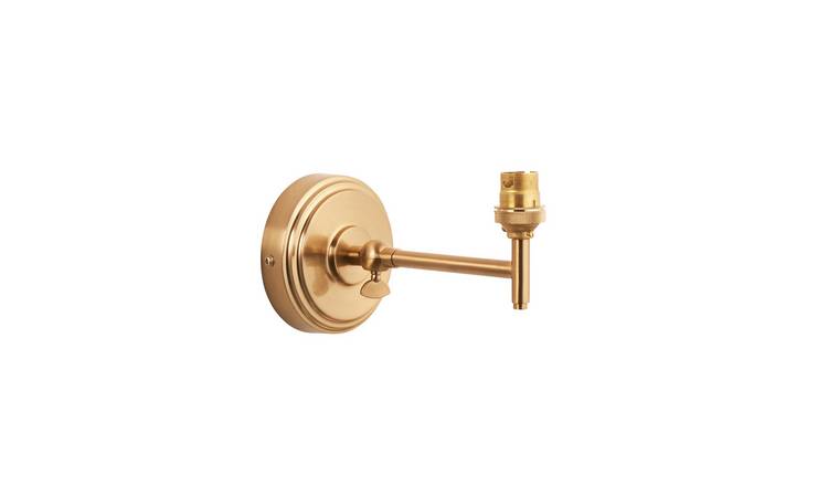 Loops Direct 11cm High LED Steel Wall Light - Brushed Aged Brass
