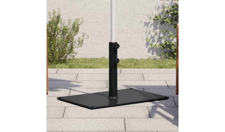 Walplus Parasol Base for dia / Poles 15 kg Rectangular - Dark Grey - 48 mm