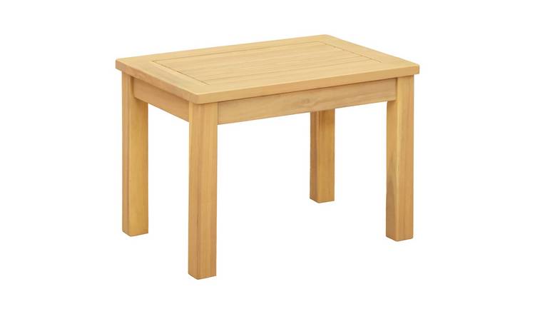Walplus Rectangular Solid Wood Coffee Table - Light Wood - 50 x 35 x 36 cm
