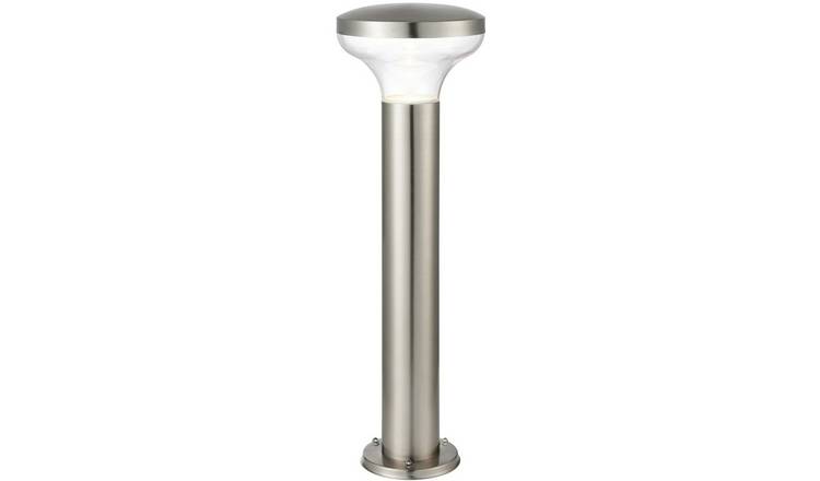 Loops Direct 16cm Roko Stainless Steel LED Post Light - Brushed