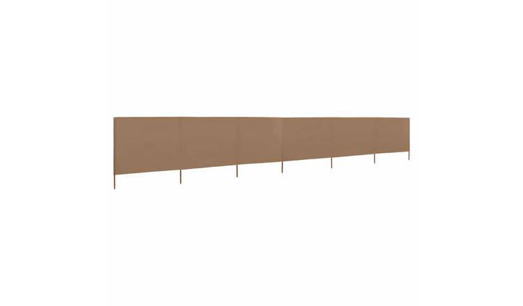 Walplus 6-Panel Non-Woven Fabric Wind Screen - Taupe - 800 x 80 cm