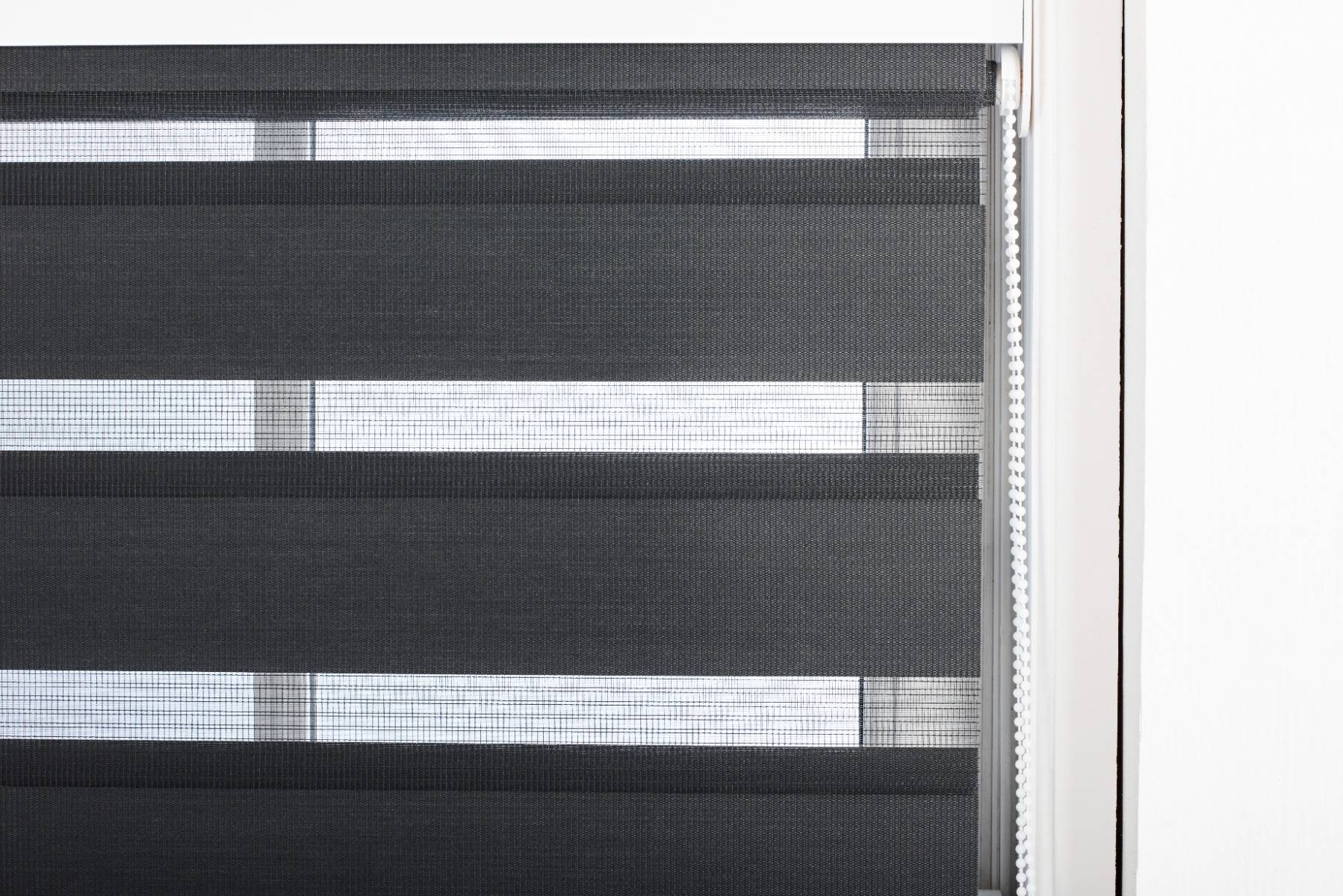Furnished Black Day and Night Roller Blind - 225cm x 210cm - Image 5