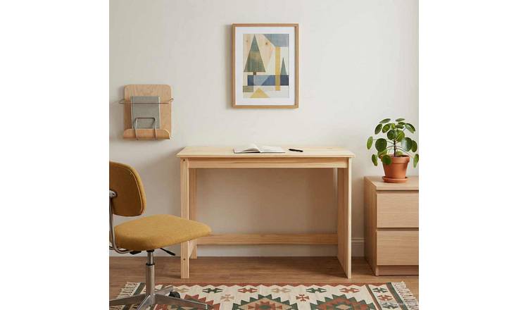 Walplus Solid Pine Desk - Brown - 112 x 50 x 75 cm