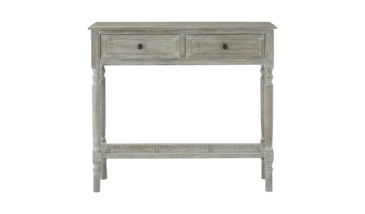 Orsina Heritage 2 Drawer Wooden Console Table – Grey