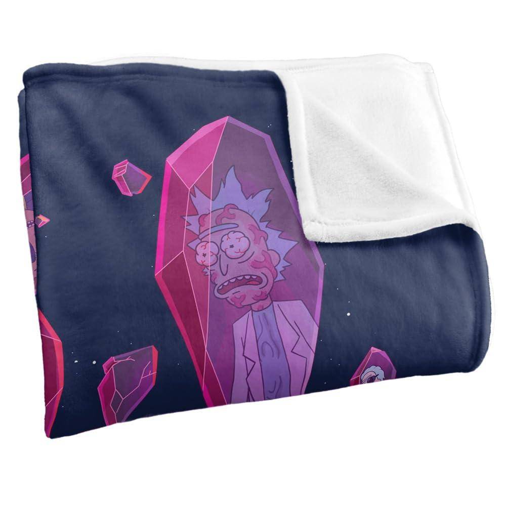 Rick And Morty Death Crystal Futures Soft Touch Blanket - 152cm x 127cm - Image 2