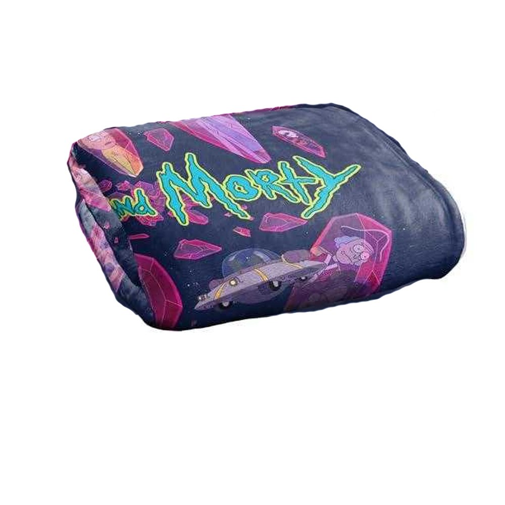 Rick And Morty Death Crystal Futures Soft Touch Blanket - 152cm x 127cm - Image 3