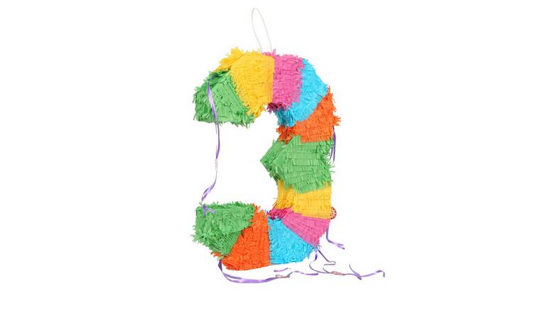 Fax Potato Number 3 Cardboard Pinata - Multi