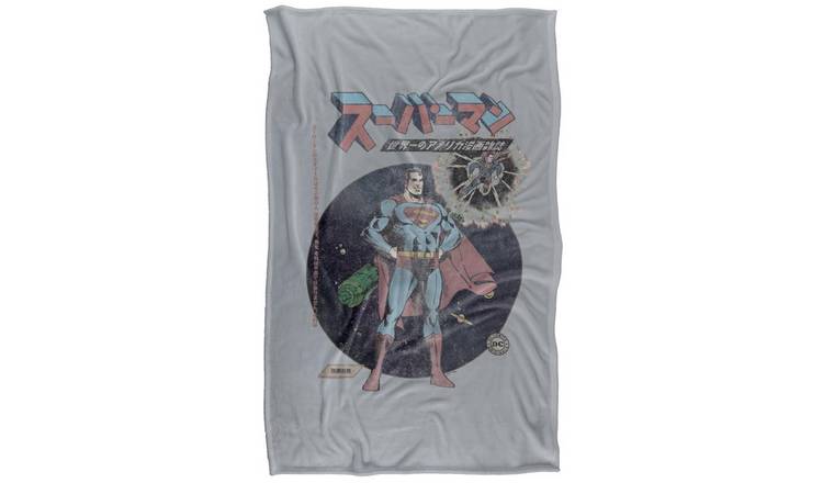 Superman Retro Japanese Blanket - 147cm x 91cm
