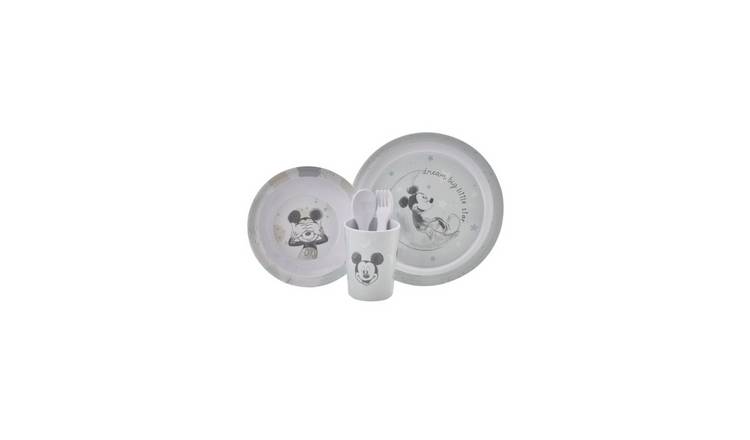 Disney Mickey Baby 5 Piece Melamine Feeding Set - Blue