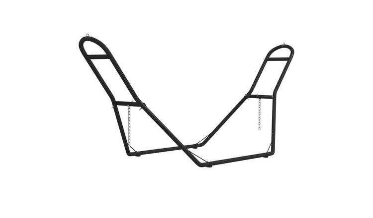 Outsunny Adjustable Hammock Stand with Non Slip Feet - Black