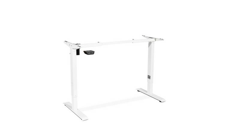 Dellonda Single Motor Adjustable-Height Desk Frame - White