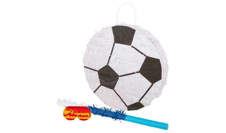 Fax Potato 3pc Football Pinata Set with Stick & Blindfold - Blue Stick
