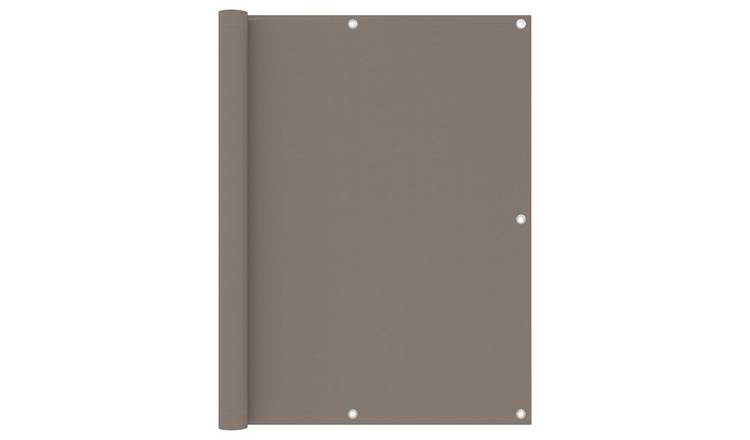 Walplus Polyester Oxford Balcony Screen - Taupe - 120 x 500 cm