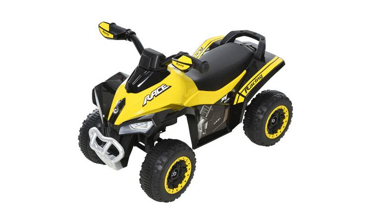 HOMCOM Music Lights Toddler Kids Sliding Car - Yellow