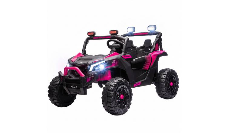 AIYAPLAY 24V 2-Seater Ages 3-8 Remote Control Electric Ride On Car – Pink
