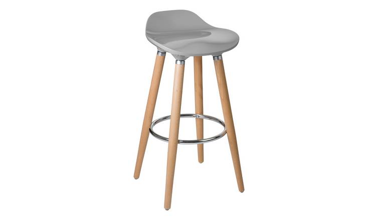Orsina Stockholm ABS & Beechwood Bar Stool – Taupe & Natural