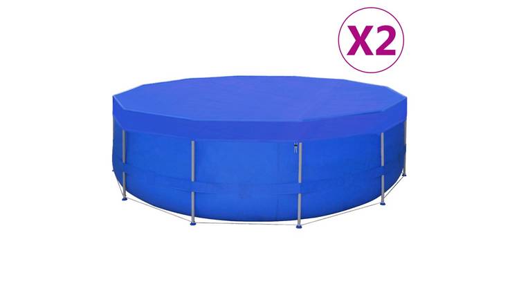 Walplus Round 90 g/m2 Polyethylene Pool Cover - Dark Blue - 540 cm