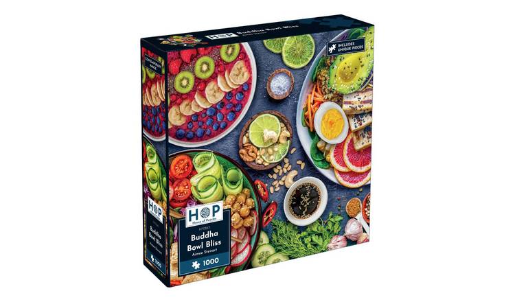The House of Puzzles Buddha Bowl Bliss 1000 Piece Jigsaw Puzzle