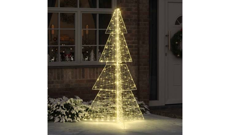 Walplus Artificial Christmas Tree - Warm White - 104 x 53.5 x 180 cm